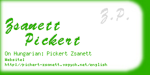 zsanett pickert business card